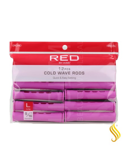 Red Kiss Cold Wave Rods 9/16" 12PC Color Orquidea Bigudi